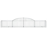 Lučne gabionske košare 4 kom 300x50x40/60 cm pocinčano željezo 3146649 Lučne gabionske košare 4 kom 300x50x40/60 cm pocinčano željezo 3146649