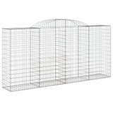 Lučne gabionske košare 10kom 300x50x140/160cm pocinčano željezo 3146745 Lučne gabionske košare 10kom 300x50x140/160cm pocinčano željezo 3146745