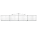 Lučne gabionske košare 4 kom 400x30x60/80 cm pocinčano željezo 3146842 Lučne gabionske košare 4 kom 400x30x60/80 cm pocinčano željezo 3146842