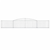 Lučne gabionske košare 8 kom 400x30x60/80 cm pocinčano željezo 3146846 Lučne gabionske košare 8 kom 400x30x60/80 cm pocinčano željezo 3146846