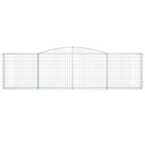 Lučne gabionske košare 6 kom 400x30x100/120cm pocinčano željezo 3146870 Lučne gabionske košare 6 kom 400x30x100/120cm pocinčano željezo 3146870