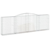 Lučne gabionske košare 5 kom 400x30x120/140cm pocinčano željezo 3146882 Lučne gabionske košare 5 kom 400x30x120/140cm pocinčano željezo 3146882