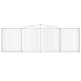 Lučne gabionske košare 5 kom 400x30x120/140cm pocinčano željezo 3146882 Lučne gabionske košare 5 kom 400x30x120/140cm pocinčano željezo 3146882