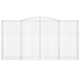 Lučne gabionske košare 3 kom 400x50x200/220cm pocinčano željezo 3147062 Lučne gabionske košare 3 kom 400x50x200/220cm pocinčano željezo 3147062