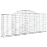 Lučne gabionske košare 12kom 300x30x120/140cm pocinčano željezo 3146549 Lučne gabionske košare 12kom 300x30x120/140cm pocinčano željezo 3146549