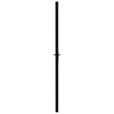 Sobna vrata od stakla ESG i aluminija 83 x 201,5 cm crna 151199