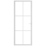 Unutarnja vrata 83 x 201,5 cm Bijela od ESG stakla i aluminija 350573