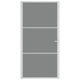 Unutarnja vrata 102,5x201,5 cm bijela od ESG stakla i aluminija 350587
