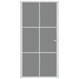 Unutarnja vrata 102,5x201,5 cm bijela od ESG stakla i aluminija 350591