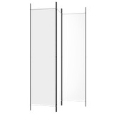 Sobna pregrada s 3 panela bijela 150 x 200 cm od tkanine 350178 Sobna pregrada s 3 panela bijela 150 x 200 cm od tkanine 350178