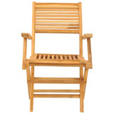 Sklopive vrtne stolice 2 kom 55x62x90 cm od masivne tikovine 362762