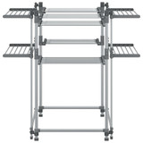Stalak za sušenje rublja 107 x 107 x 120 cm aluminijski 154606