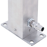 Vrtni stup za vodu 100 cm od nehrđajućeg čelika četvrtasti 364499