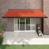 Tenda na uvlačenje narančasto-smeđa 4,5x3 m tkanina i aluminij 3154619