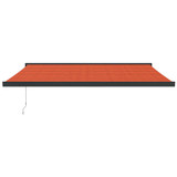 Tenda na uvlačenje narančasto-smeđa 4,5x3 m tkanina i aluminij 3154619