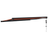 Tenda na uvlačenje narančasto-smeđa 4,5x3 m tkanina i aluminij 3154619