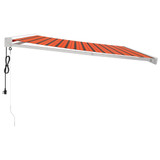 Tenda na uvlačenje narančasto-smeđa 4 x 3 m tkanina i aluminij 3154593