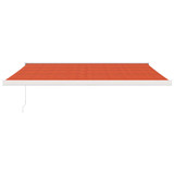 Tenda na uvlačenje narančasto-smeđa 4,5x3 m tkanina i aluminij 3154594