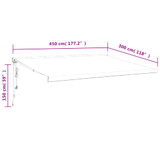 Tenda na uvlačenje narančasto-smeđa 4,5x3 m tkanina i aluminij 3154594
