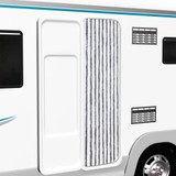 Zastor protiv insekata sivo-bijeli 56 x 200 cm šenil 315123