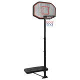 Košarkaški stalak crni 258 - 363 cm od polietilena 93649