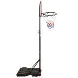 Košarkaški stalak crni 216 - 250 cm od polietilena 93656