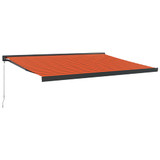 Tenda na uvlačenje narančasto-smeđa 4,5x3 m tkanina i aluminij 3154569