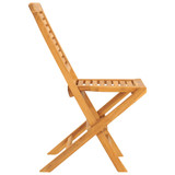 Sklopive vrtne stolice 2 kom 47x63x90 cm od masivne tikovine 362755
