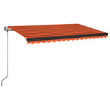 Tenda na automatsko uvlačenje 450 x 350 cm narančasto-smeđa 3069210