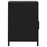 Noćni ormarići 2 kom crni 35 x 35 x 51 cm čelični 3095221 Noćni ormarići 2 kom crni 35 x 35 x 51 cm čelični 3095221