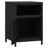 Noćni ormarići 2 kom crni 35 x 35 x 51 cm čelični 3095221 Noćni ormarići 2 kom crni 35 x 35 x 51 cm čelični 3095221
