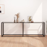 Konzolni stol prozirni 220 x 35 x 75,5 cm od kaljenog stakla 331690 Konzolni stol prozirni 220 x 35 x 75,5 cm od kaljenog stakla 331690