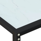 Konzolni stol boja bijeli mramor 140x35x75,5 cm kaljeno staklo 331676 Konzolni stol boja bijeli mramor 140x35x75,5 cm kaljeno staklo 331676