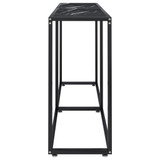 Konzolni stol boja crnog mramora 160x35x75,5 cm kaljeno staklo 331681 Konzolni stol boja crnog mramora 160x35x75,5 cm kaljeno staklo 331681