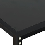 Konzolni stol crni 180 x 35 x 75,5 cm od kaljenog stakla 331683 Konzolni stol crni 180 x 35 x 75,5 cm od kaljenog stakla 331683