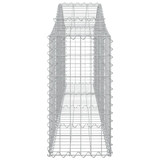 Lučne gabionske košare 3 kom 200x30x60/80 cm pocinčano željezo 3145389 Lučne gabionske košare 3 kom 200x30x60/80 cm pocinčano željezo 3145389