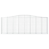 Lučne gabionske košare 7 kom 400x50x140/160cm pocinčano željezo 3145987 Lučne gabionske košare 7 kom 400x50x140/160cm pocinčano željezo 3145987