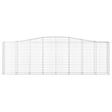 Lučne gabionske košare 2 kom 400x50x120/140cm pocinčano željezo 3145969 Lučne gabionske košare 2 kom 400x50x120/140cm pocinčano željezo 3145969