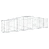 Lučne gabionske košare 6 kom 400x50x80/100 cm pocinčano željezo 3145947 Lučne gabionske košare 6 kom 400x50x80/100 cm pocinčano željezo 3145947