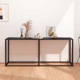 Konzolni stol boja crnog mramora 180x35x75,5 cm kaljeno staklo 331685 Konzolni stol boja crnog mramora 180x35x75,5 cm kaljeno staklo 331685