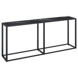 Konzolni stol boja crnog mramora 180x35x75,5 cm kaljeno staklo 331685 Konzolni stol boja crnog mramora 180x35x75,5 cm kaljeno staklo 331685