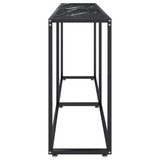 Konzolni stol boja crnog mramora 180x35x75,5 cm kaljeno staklo 331685 Konzolni stol boja crnog mramora 180x35x75,5 cm kaljeno staklo 331685