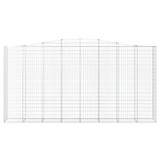 Lučne gabionske košare 2 kom 400x50x200/220cm pocinčano željezo 3146021 Lučne gabionske košare 2 kom 400x50x200/220cm pocinčano željezo 3146021