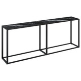 Konzolni stol boja crnog mramora 200x35x75,5 cm kaljeno staklo 331689 Konzolni stol boja crnog mramora 200x35x75,5 cm kaljeno staklo 331689