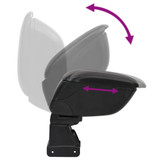 Naslon za ruke za automobil crni 13x31x(31-44) cm ABS 154647