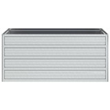 Povišena vrtna gredica 100 x 40 x 45 cm pocinčani čelik srebrna 316897