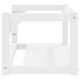 Zidni okvir za kupaonski umivaonik bijeli 59x38x31 cm željezni 338491