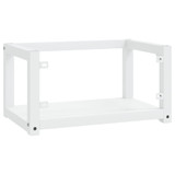 Zidni okvir za kupaonski umivaonik bijeli 59x38x31 cm željezni 338491