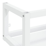 Zidni okvir za kupaonski umivaonik bijeli 59x38x31 cm željezni 338491