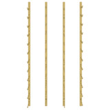 Zidni stalak za vino za 24 boce 2 kom zlatni željezni 340886